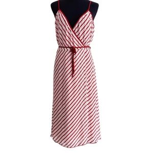 Jaloux Striped Wrap Dress